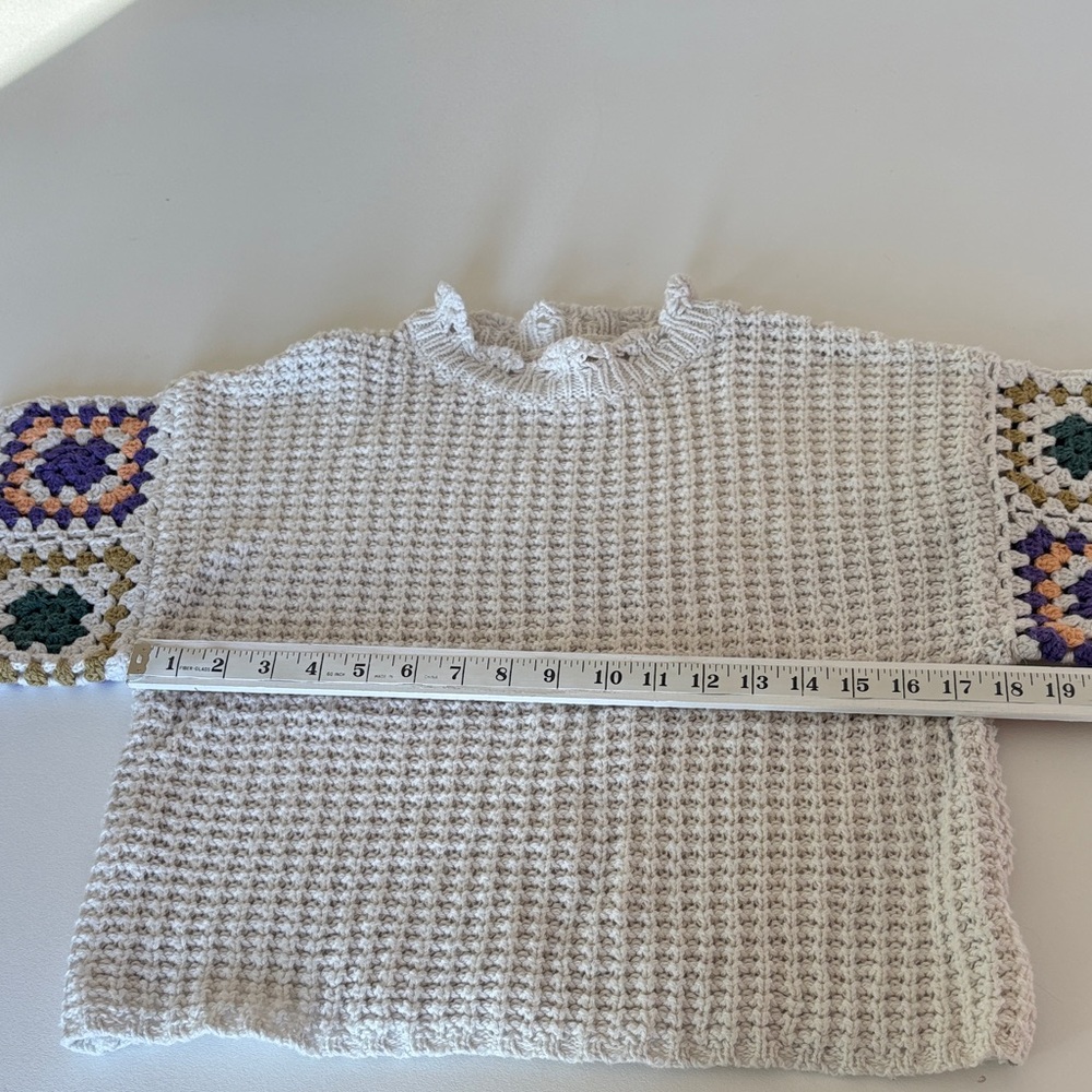 Universal Thread Crochet Granny Square Short Slee… - image 7